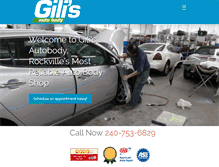 Tablet Screenshot of gilisautobody.com